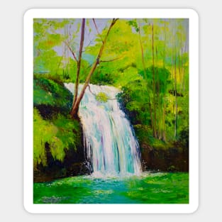 Mystical waterfall Sticker